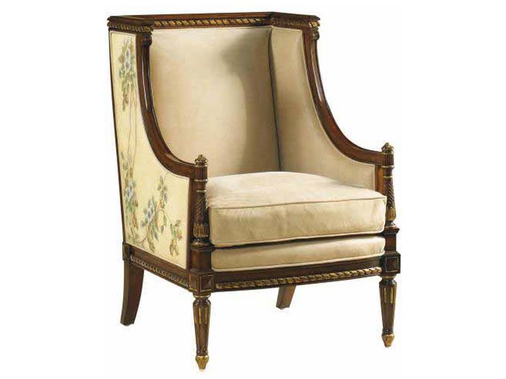 Maitland Smith 8110-43 Floral Occasional Chair Maitland Smith 8110-43 Floral Occasional Chair