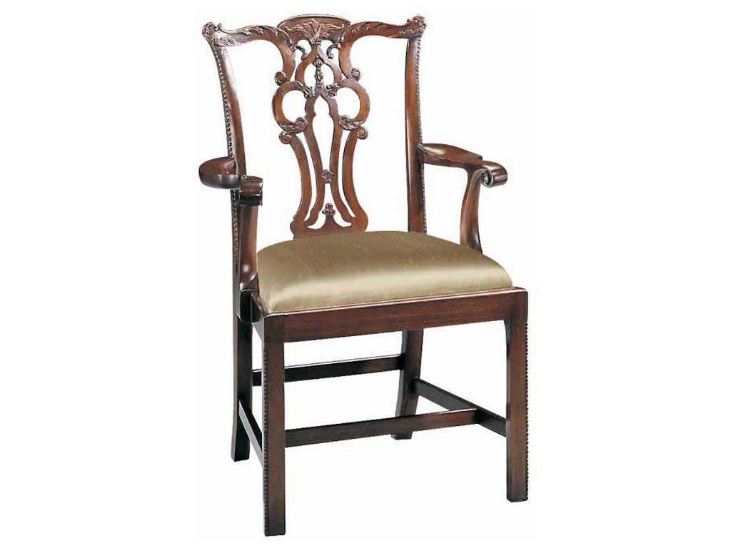 Maitland Smith 8121-41  Massachusetts Polished Mahogany Arm Chair