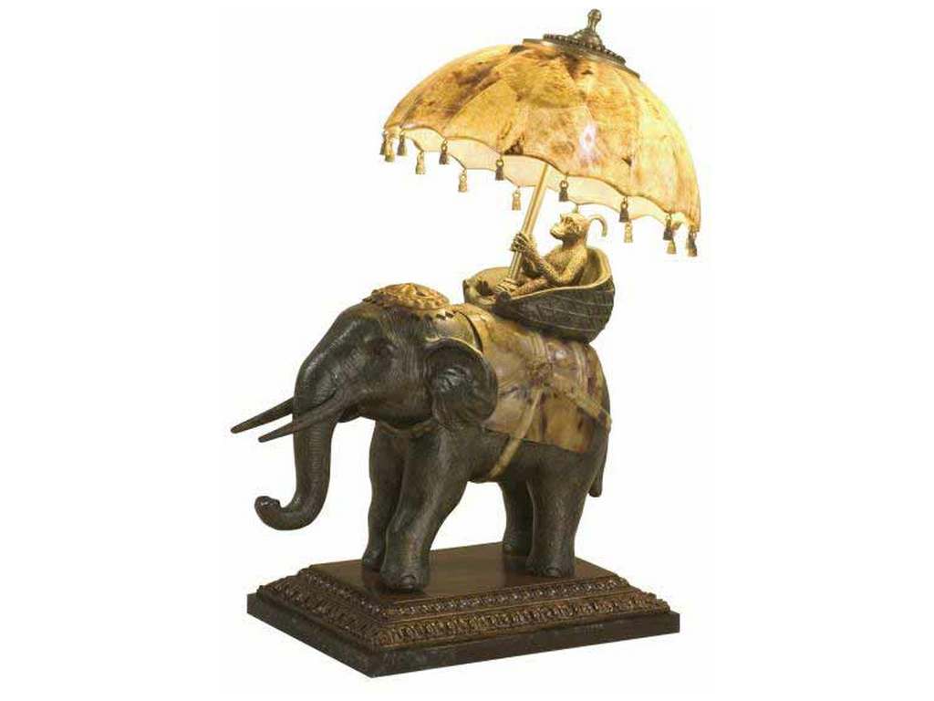 Maitland Smith 8122-17 Elephant Ride Table Lamp Maitland Smith 8122-17 Elephant Ride Table Lamp