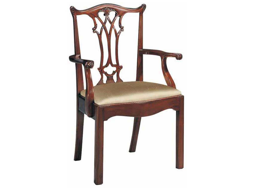 Maitland Smith 8123-41 Connecticut Polished Mahogany Arm Chair Maitland Smith 8123-41 Connecticut Polished Mahogany Arm Chair