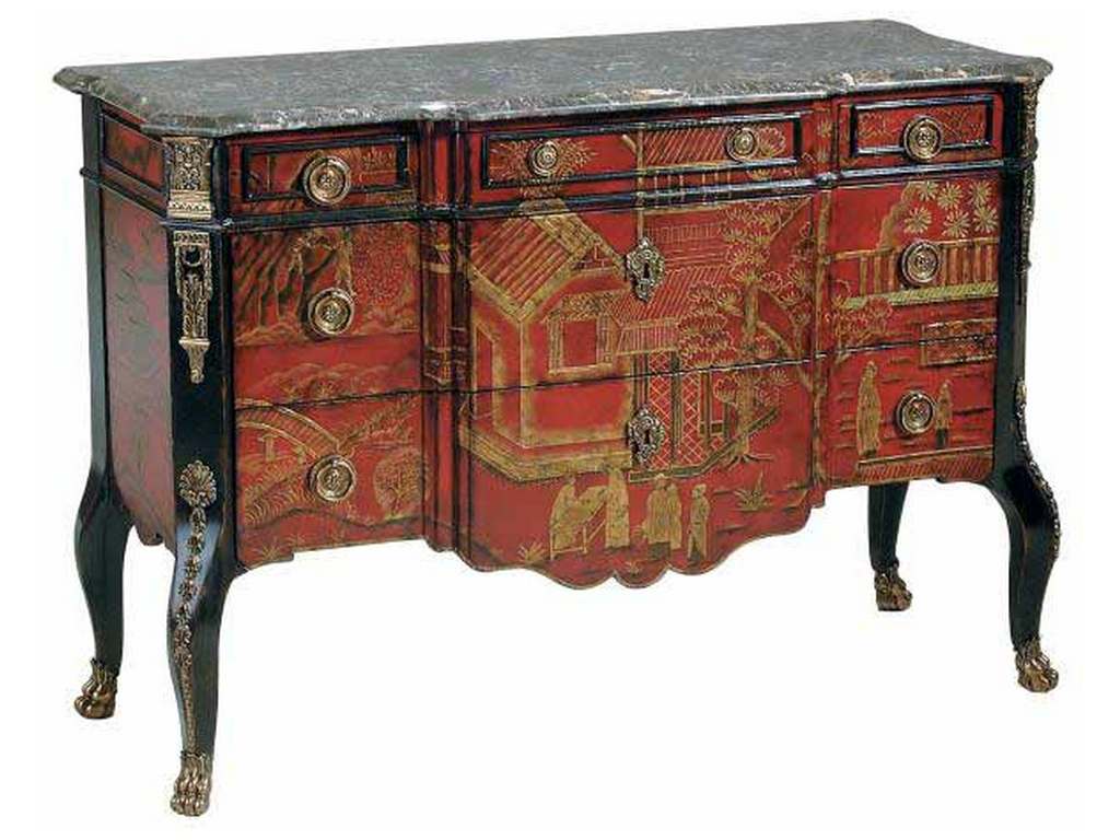 Maitland Smith 8134-51  Scenic Chest Of Drawers