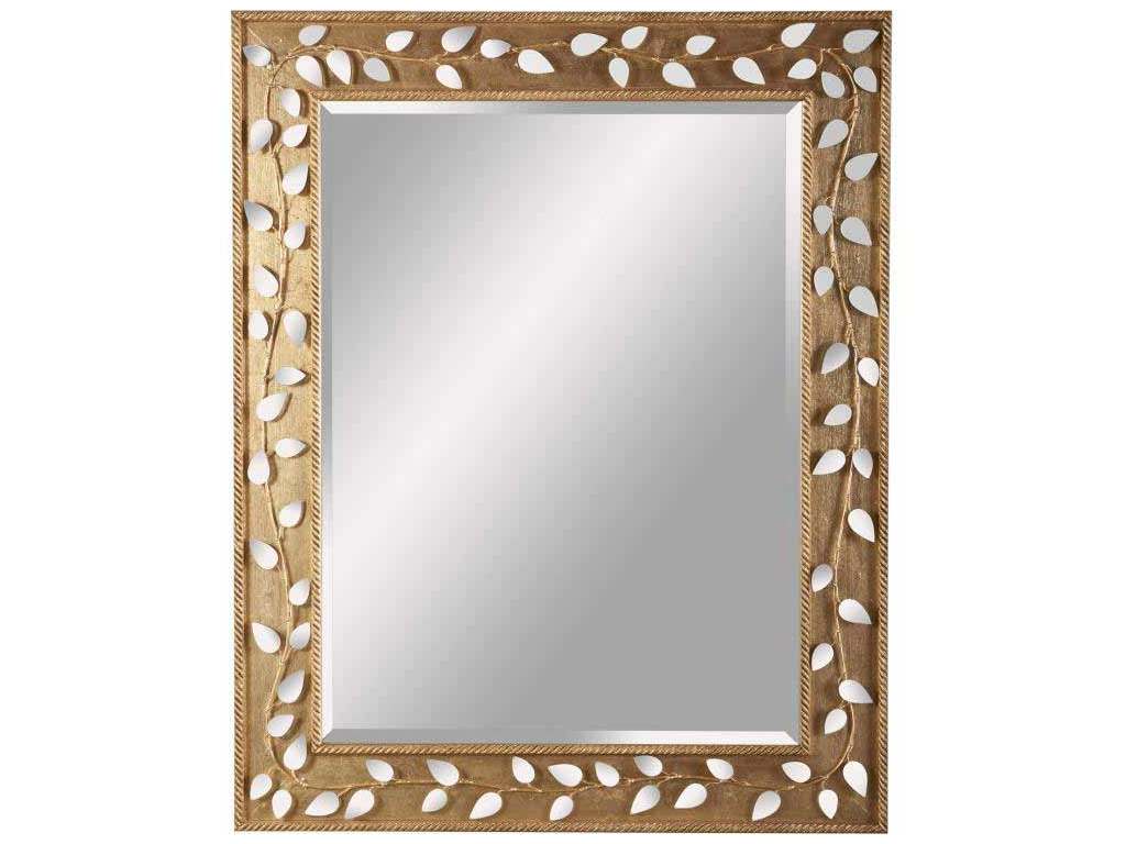 Maitland Smith 8207-28 Gold Mirror Glass Leaf Decor Maitland Smith 8207-28 Gold Mirror Glass Leaf Decor