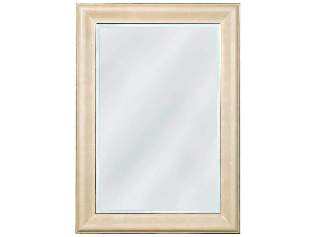 Maitland Smith 8294-28  Faux Ivory Shagreen Leather Mirror