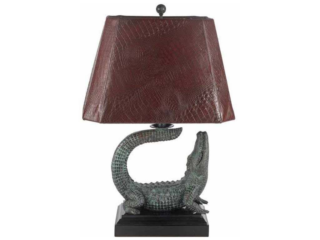 Maitland Smith 8302-17  Crocodile Table Lamp