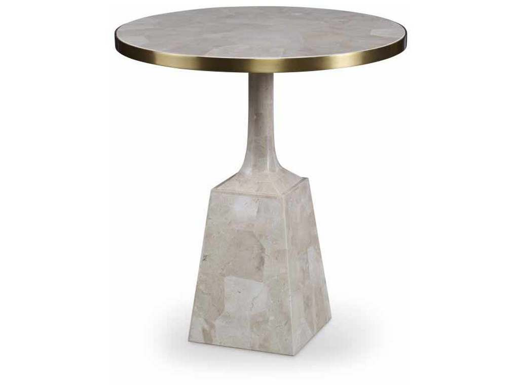 Maitland Smith 8332-36  Stone Pedestal Occasional Table