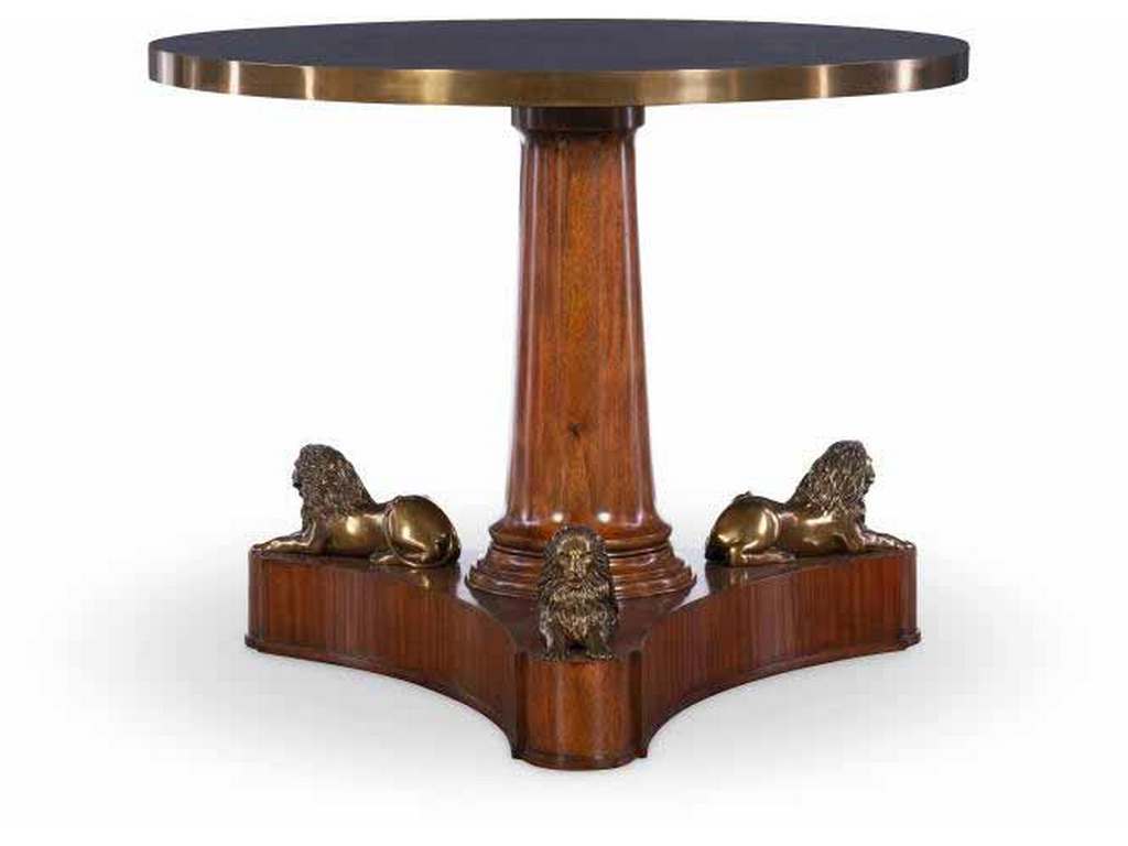 Maitland Smith 8337-36 Lion Pedestal Center Table Maitland Smith 8337-36 Lion Pedestal Center Table