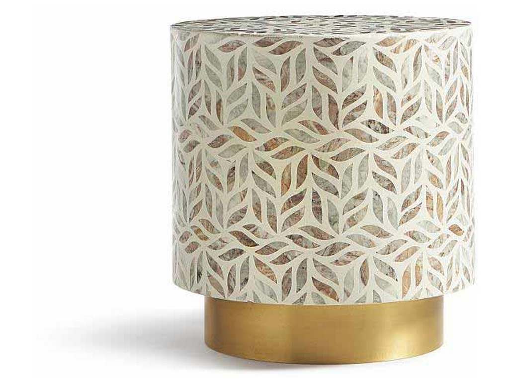 Maitland Smith 8374-32  Toranto Stone Side Table