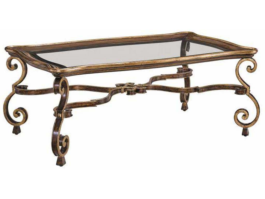 Maitland Smith 88-0101 Sovereign Aria Glass Cocktail Table