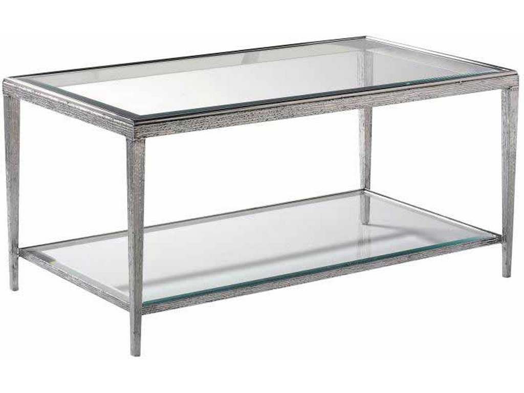 Maitland Smith HM1015C  Jinx Nickel Rectangle Cocktail Table