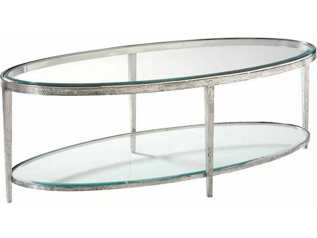 Maitland Smith HM1016C Jinx Nickel Oval Cocktail Table Maitland Smith HM1016C Jinx Nickel Oval Cocktail Table