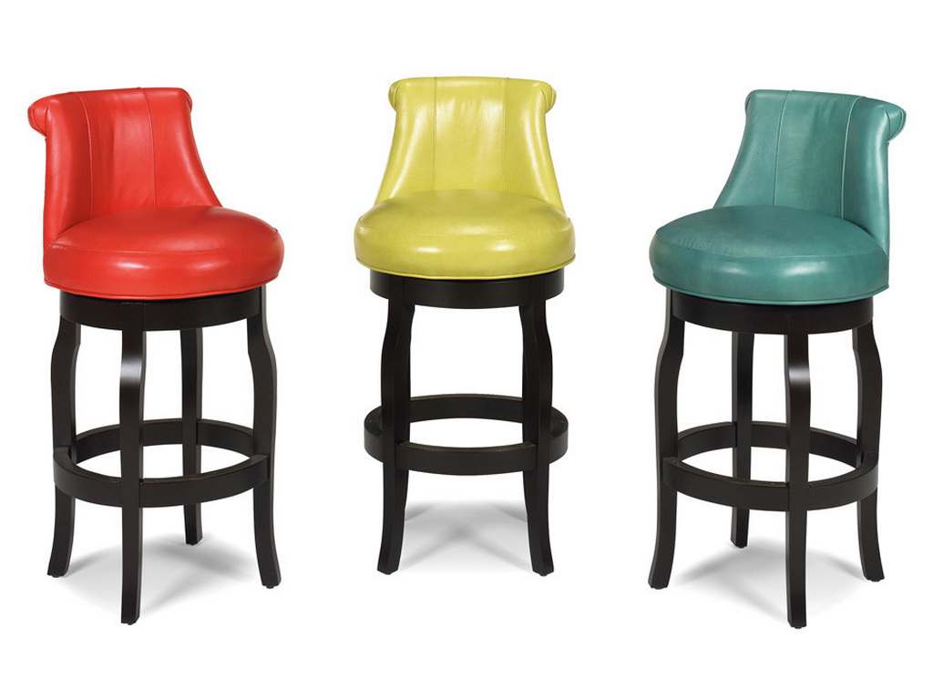 McKinley Leather 15  Finley Swivel Barstool