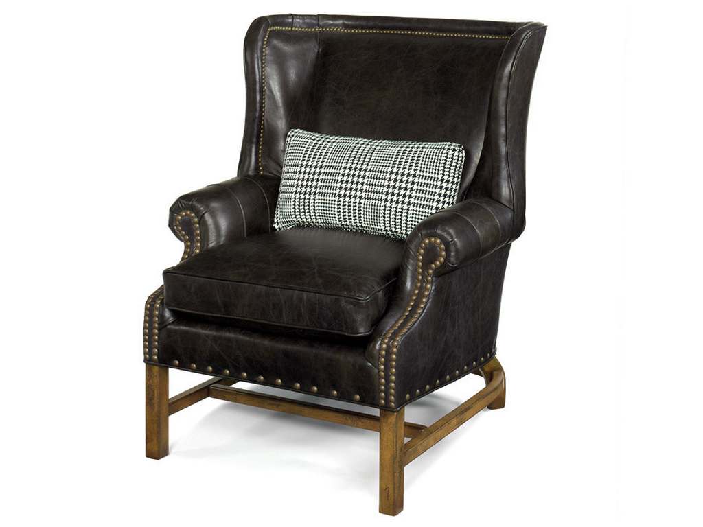 McKinley Leather 261-PB  Hamilton Library Wing Chair
