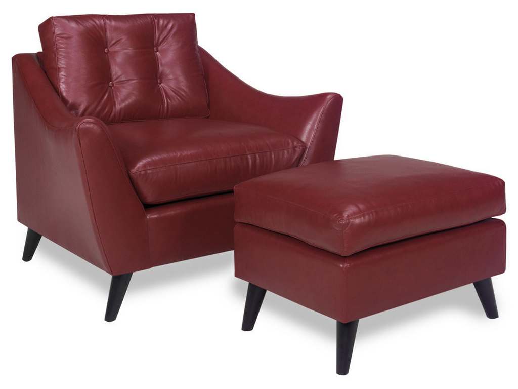 McKinley Leather 4180  Courtney Ottoman