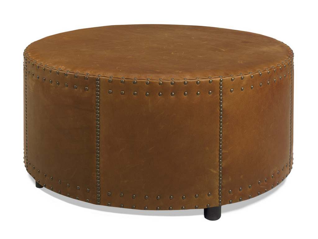 McKinley Leather 533  Drum Ottoman