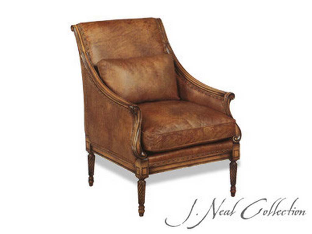 McKinley Leather 502 J Neal Collection Italian Carved Chair McKinley Leather 502 J Neal Collection Italian Carved Chair
