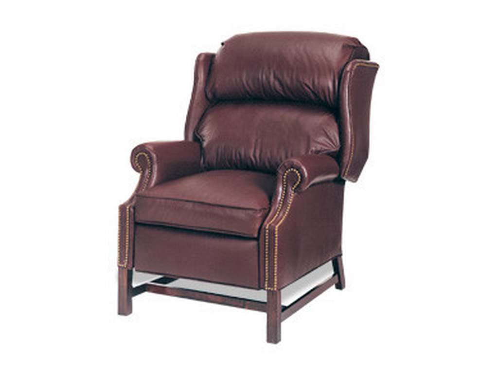 McKinley Leather 51  Odell Chippendale Recliner