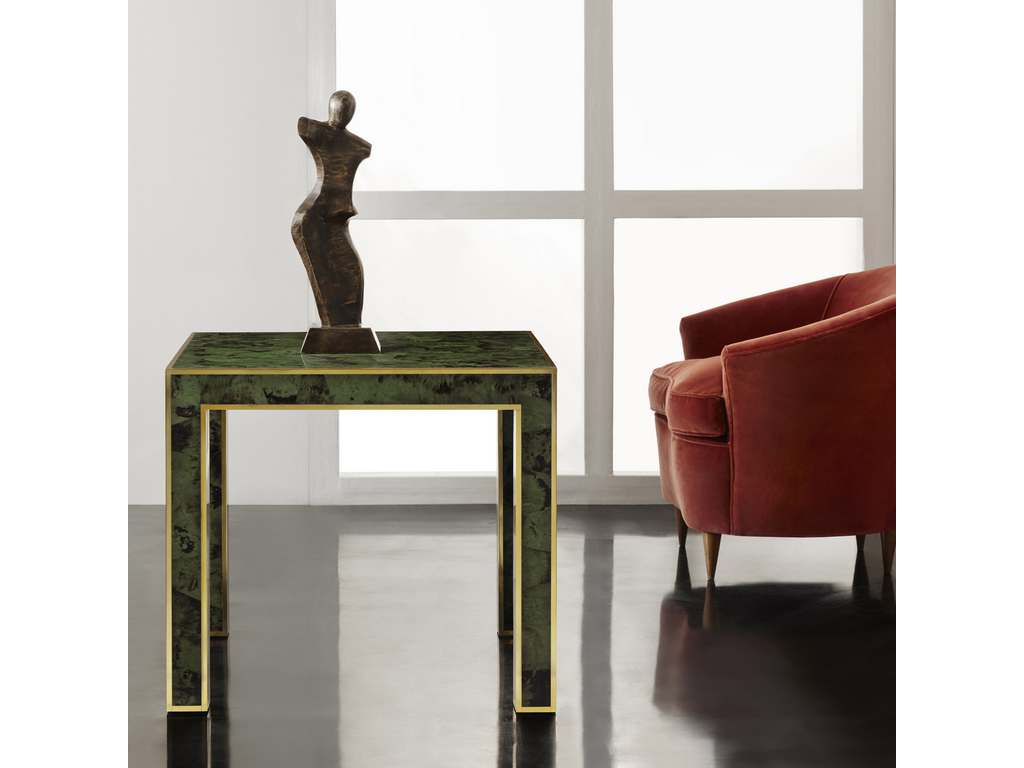 Modern History MH1046F01  Brice End Table Emerald Penshell