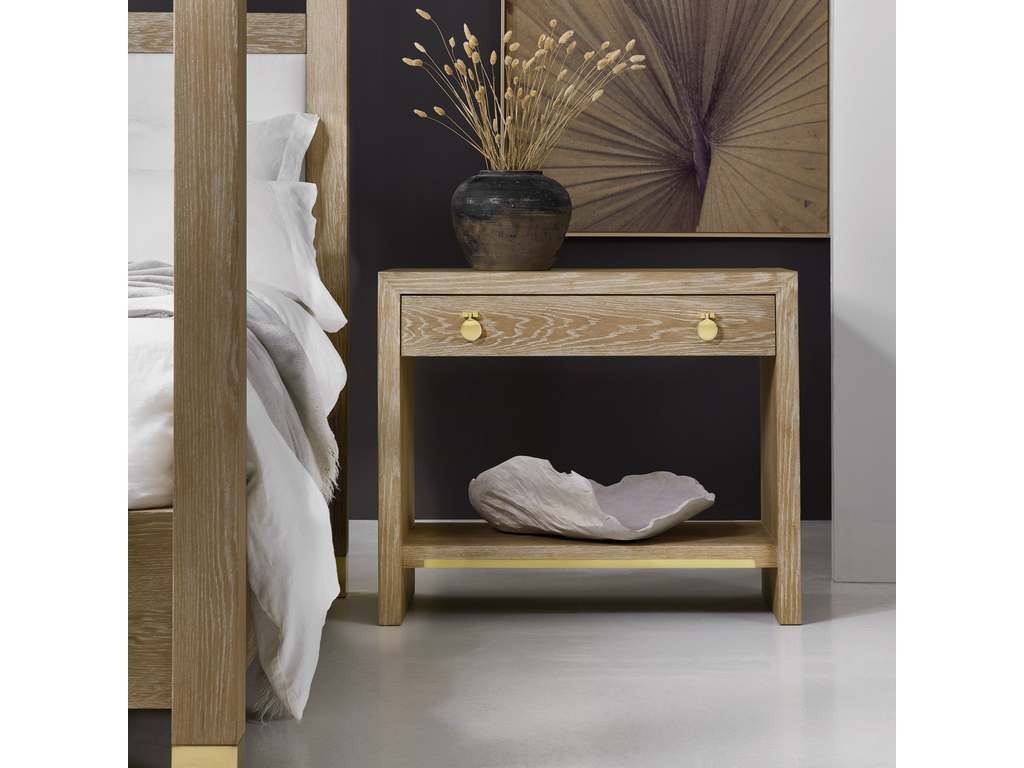 Modern History MH1102F01  Mirage Bedside Table Weathered Oak