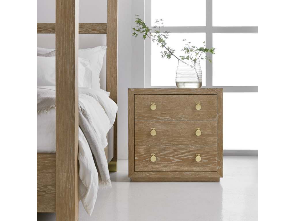 Modern History MH1115F01  Mirage Bedside Chest Oak