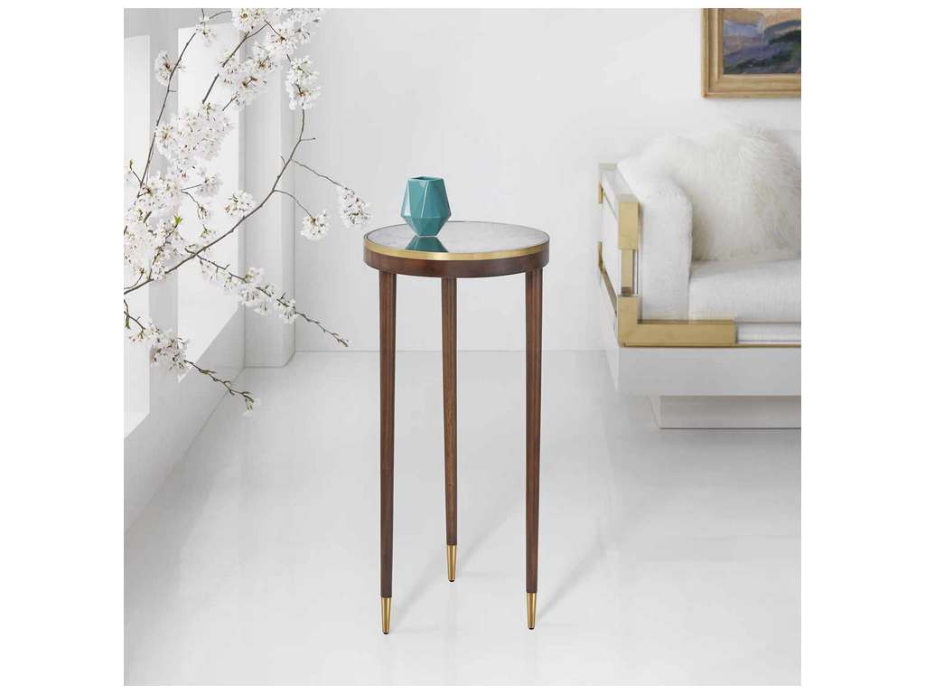 Modern History MH1091F01 Lyon Spot Table Walnut Modern History MH1091F01 Lyon Spot Table Walnut