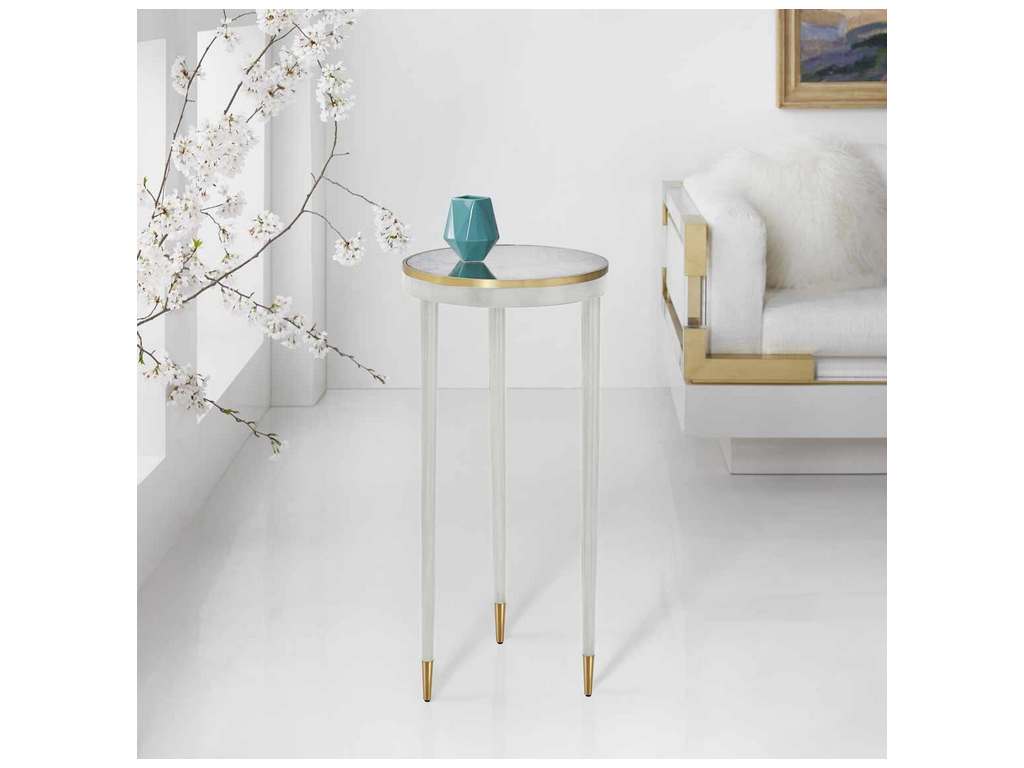 Modern History MH1091F03  Lyon Spot Table White