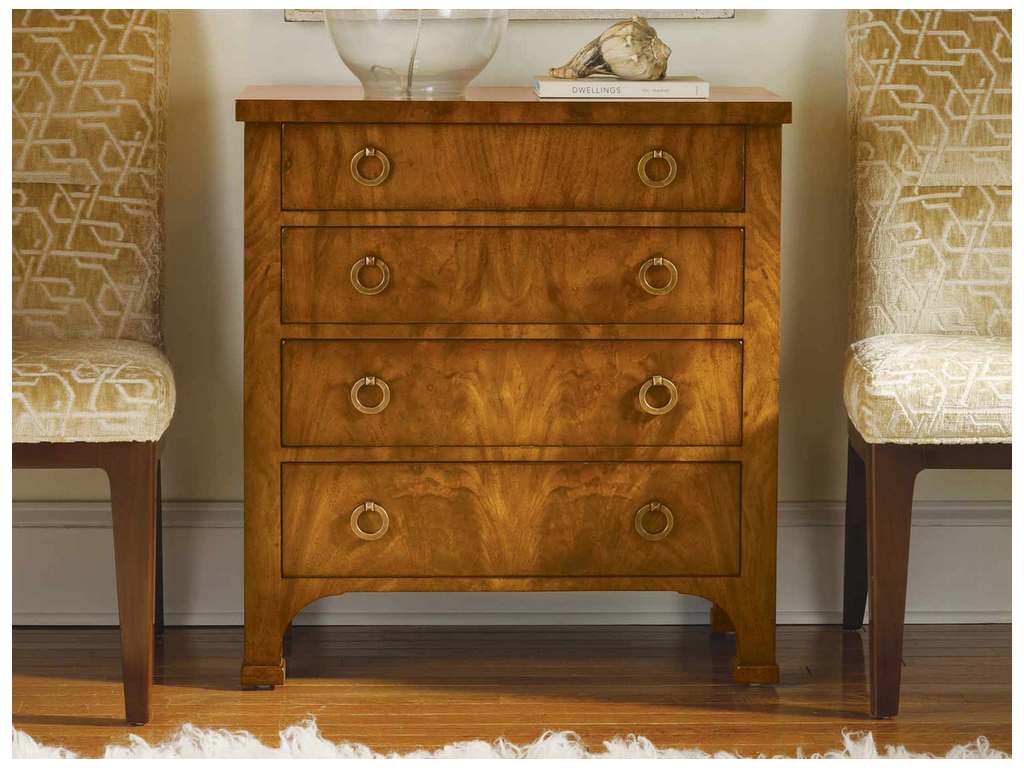 Modern History MH226F01  Walnut Biedermeier 4 Drawer Chest