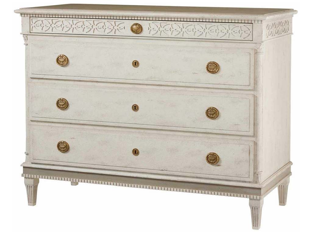 Modern History MH245F01  Large Gustavian 4 Drawer Commode