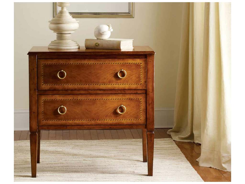 Modern History MH278F01  Two Drawer Fruitwood Commode