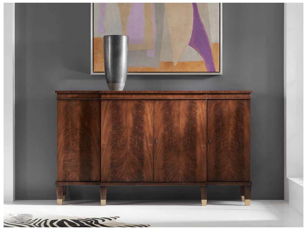 Modern History MH930F01  Walnut Breakfront Cabinet