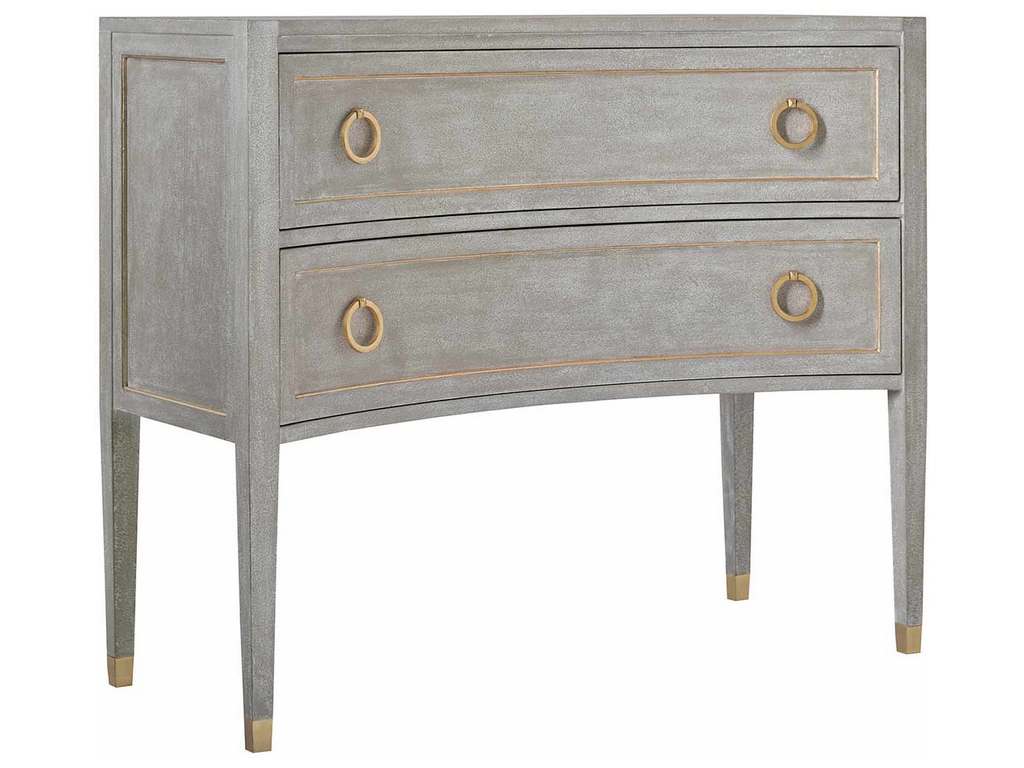 Modern History MH957F01  Gustavain Concave Two Drawer Commode