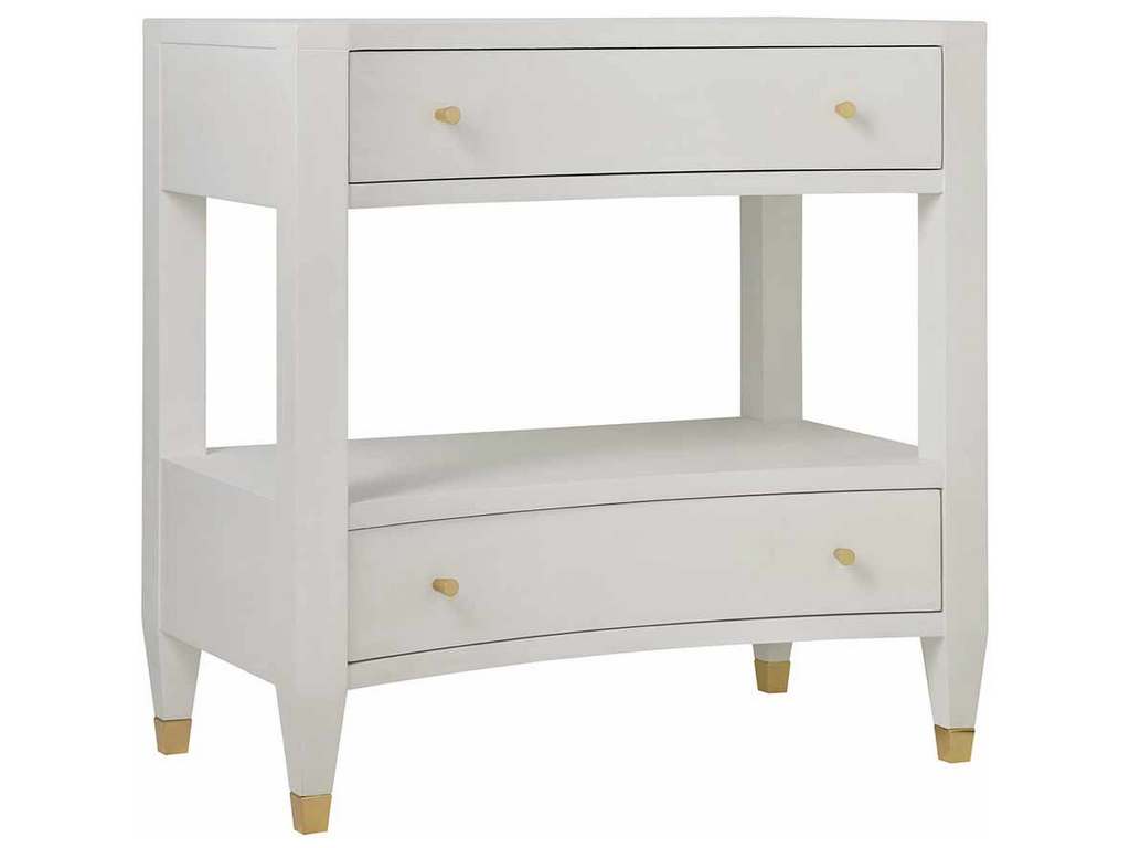 Modern History MH964F01  White Linen Nightstand