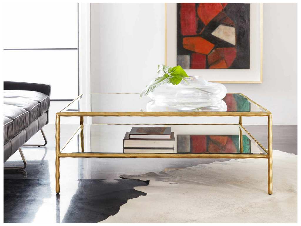 Modern History MH989F01  Organic Square Cocktail Gold Leaf