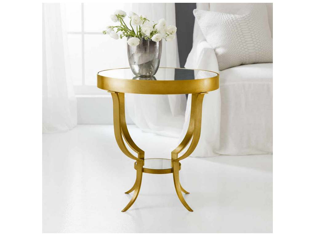 Modern History MH994F01 Small Gueridon Table Gold Leaf Modern History MH994F01 Small Gueridon Table Gold Leaf