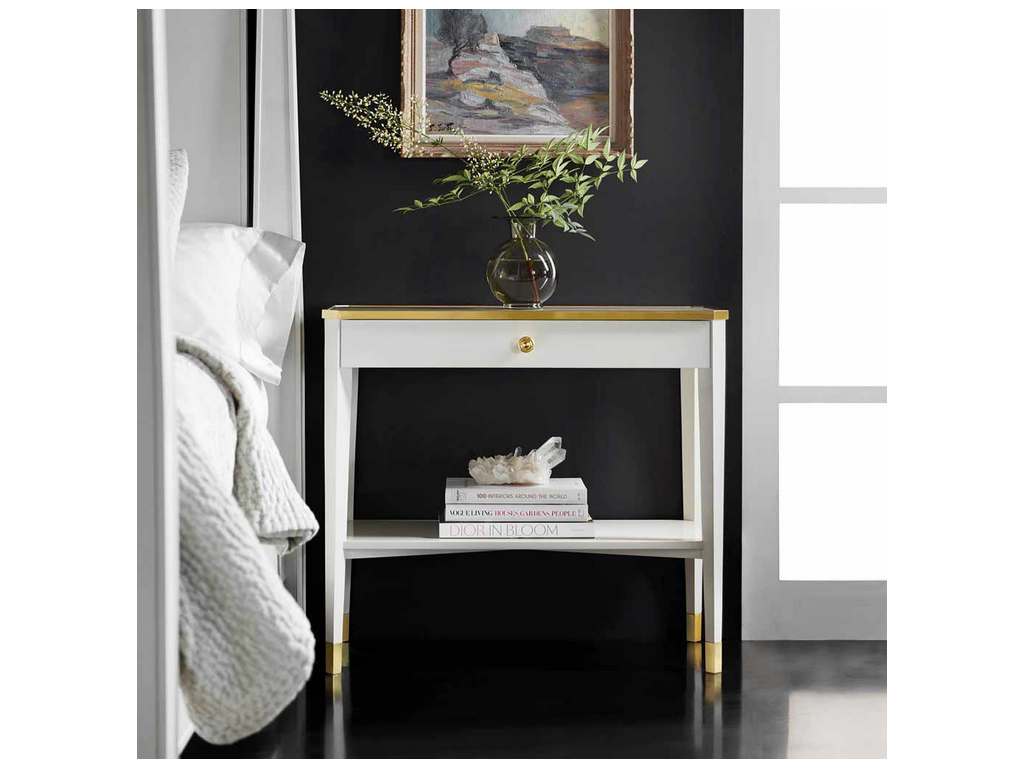 Modern History MH1150F01 Niles Bedside Table White Modern History MH1150F01 Niles Bedside Table White