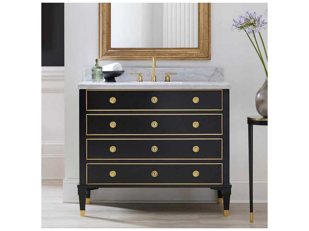 Modern History MHV-006  Ebonized Classical Vanity
