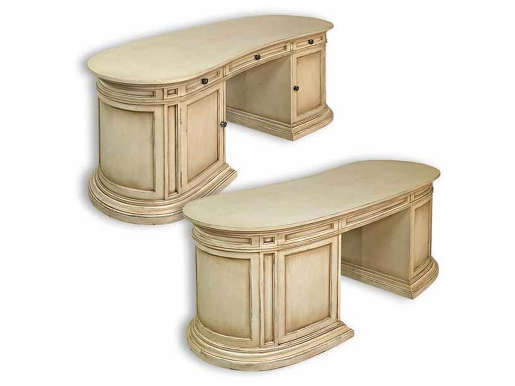 Old Biscayne Designs 1448 Estrella Kidney Shaped Desk Old Biscayne Designs 1448 Estrella Kidney Shaped Desk
