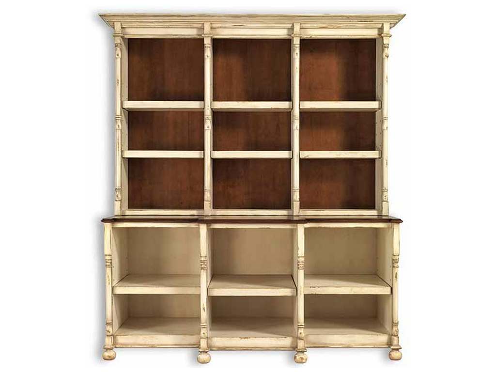 Old Biscayne Designs 1728A Fitzgerald Library Buffet and Hutch