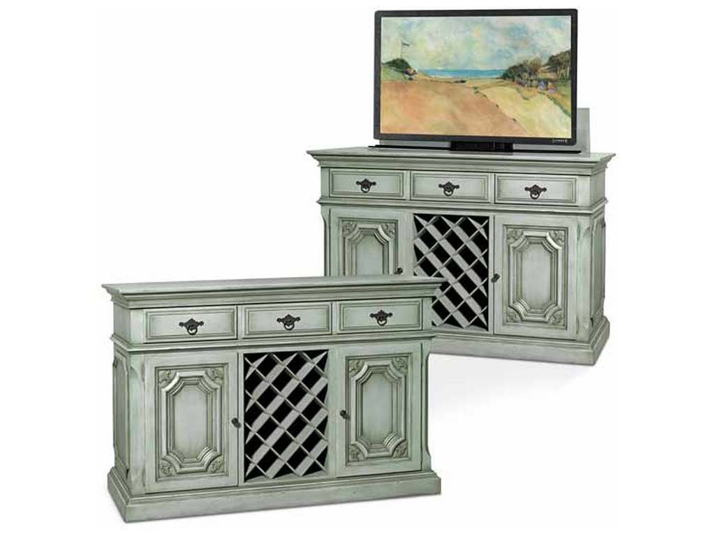 Old Biscayne Designs 4139  Opt 1 LeBlanc Console with TV Unit