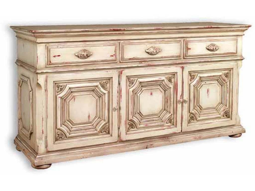 Old Biscayne Designs LeBlanc Buffet Rustic Ivory Old Biscayne Designs LeBlanc Buffet Rustic Ivory