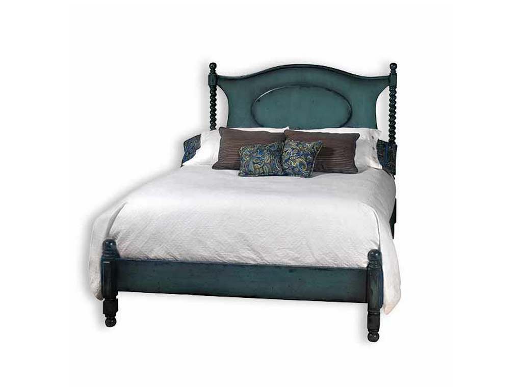 Old Biscayne Designs Twila Queen Rustic Turquoise Bed Old Biscayne Designs Twila Queen Rustic Turquoise Bed