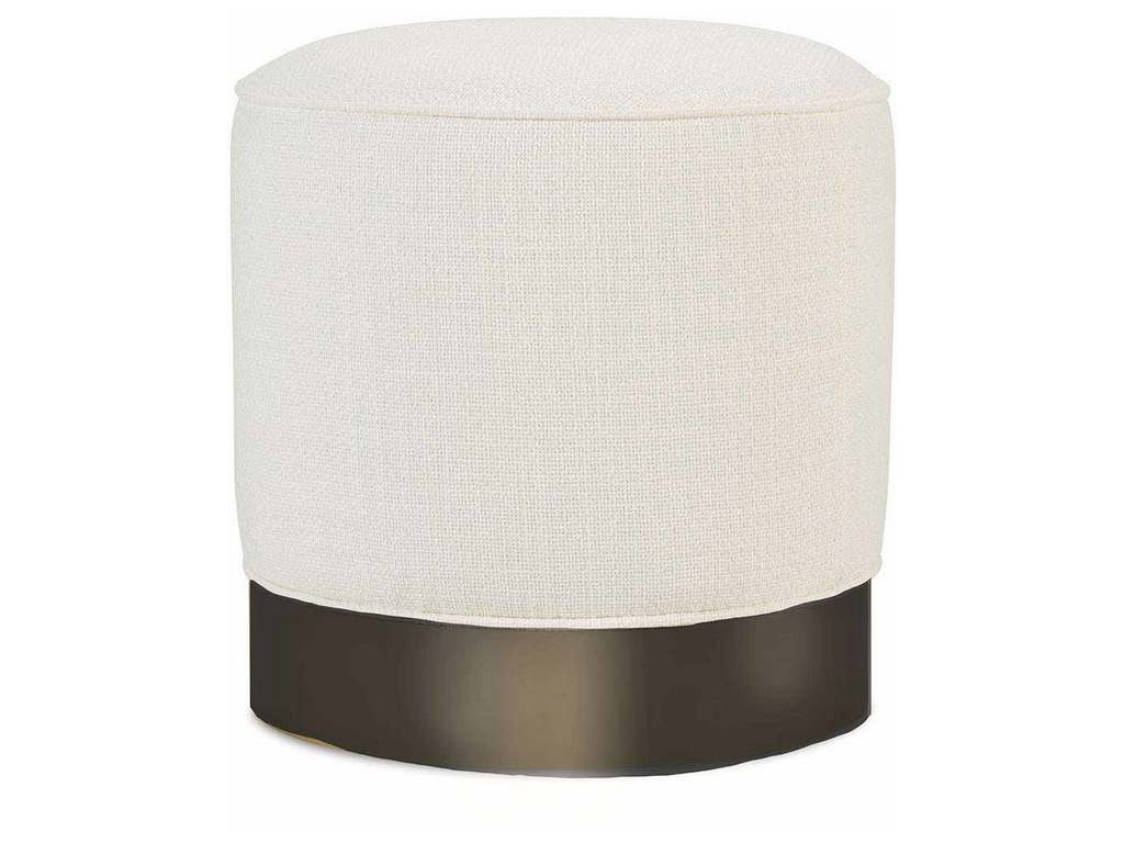 Rowe P560-B-005  Gigi Swivel Ottoman Burnished Steel