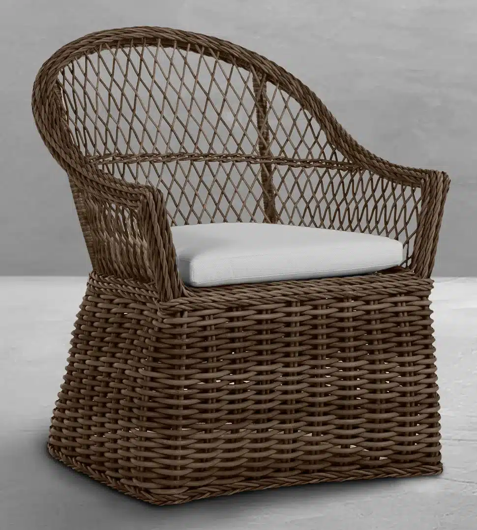 Summer Classics 3410 Soho Wicker Arm Chair