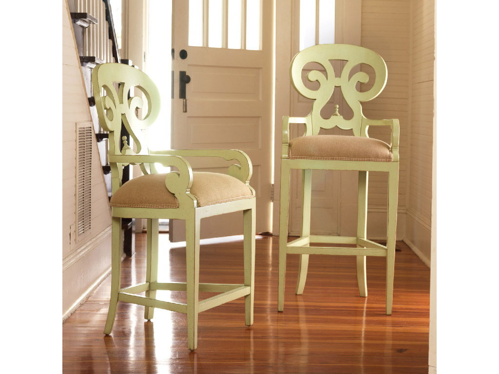 Somerset Bay SB069  Carmel Counter Stool with Brass Footrail Protector