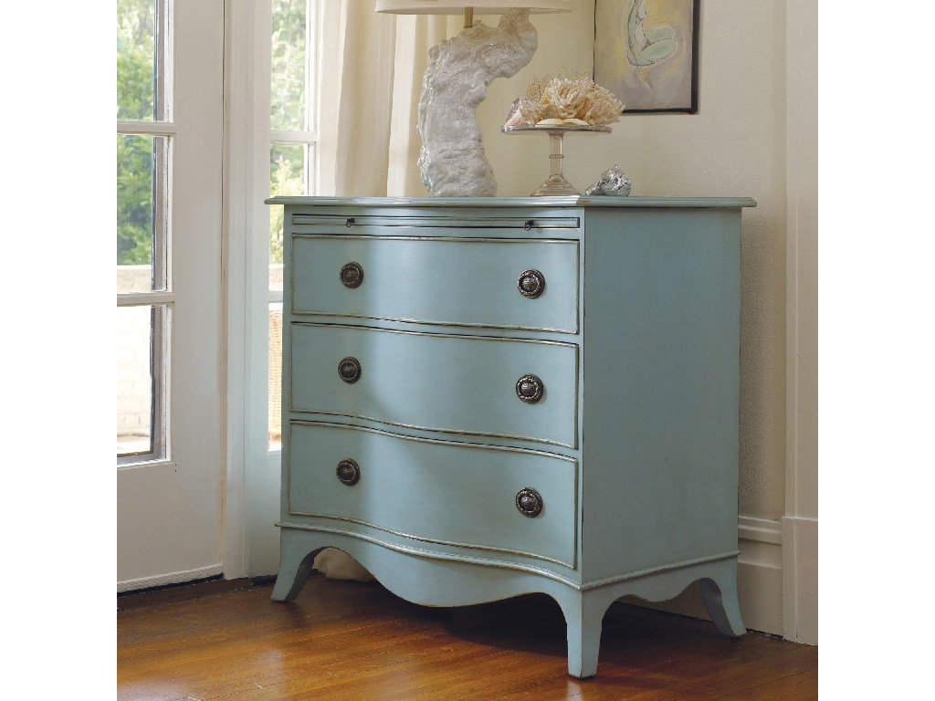 Somerset Bay SB164  Harkers Island Serpentine Chest with Pullout Slide