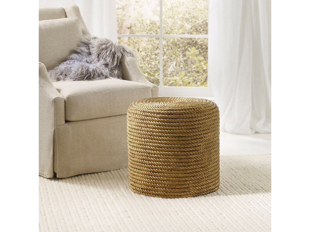 Somerset Bay SBT374-G  Rope Stool Gold