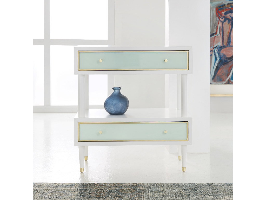 Somerset Bay SBT488  Seaglass Two Tier Nightstand