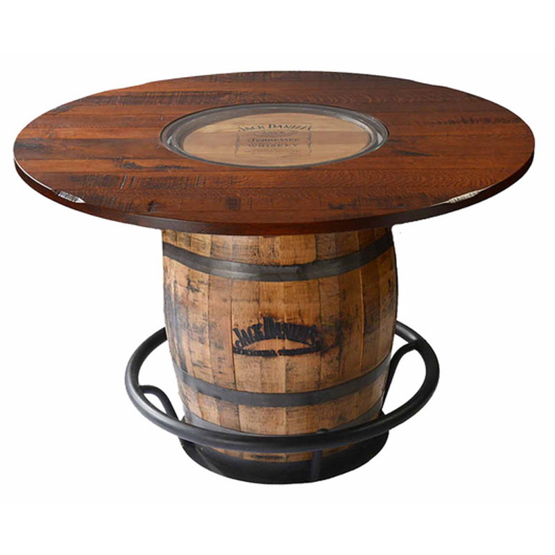 Still Fork 11WB54054 Pedestal Tables Whiskey Barrel Table