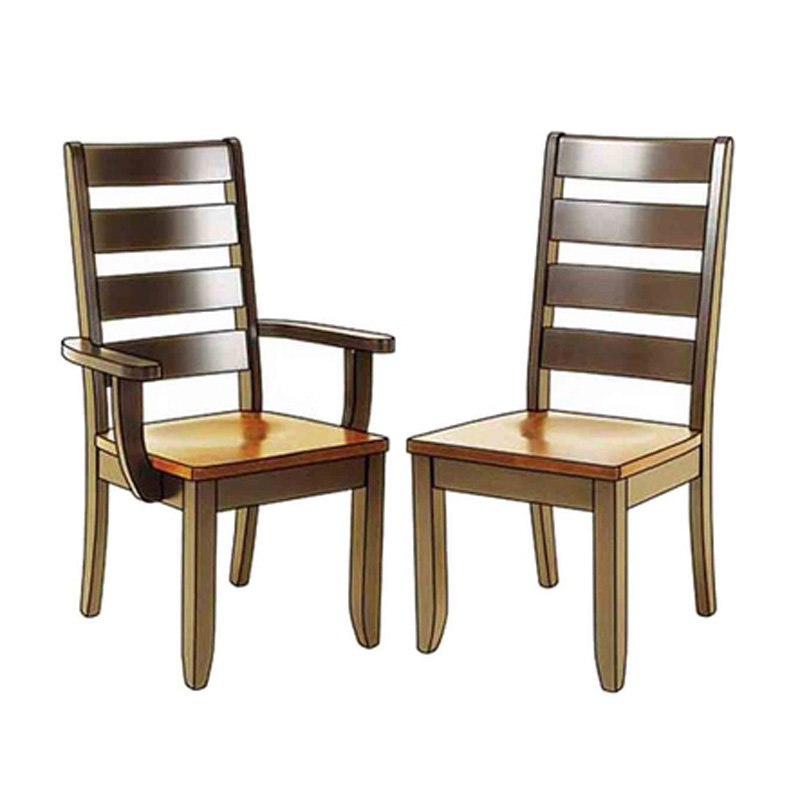 Still Fork 231021 Chairs and Stools Casual Ladderback Arm Chair