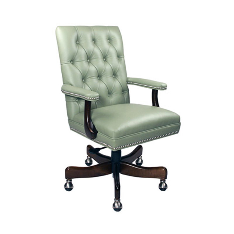 Style Upholstering 801AS Swivel Arm Chair with Tufted Back