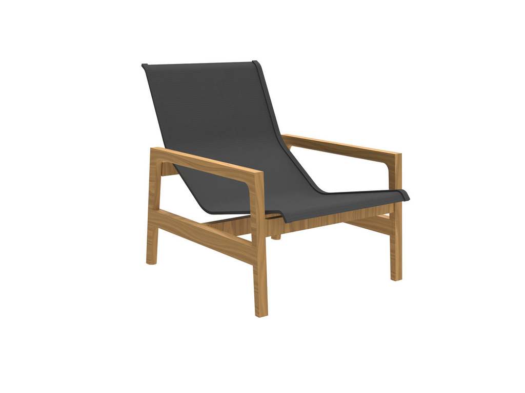 Summer Classics 1283134 N Dura Seashore Easy Chair Natural Grey Sling